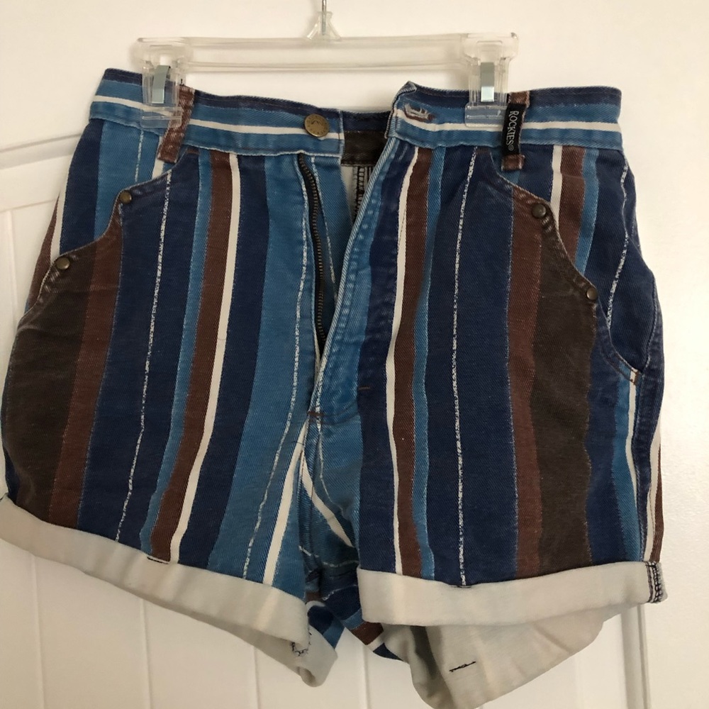 Vintage colorful Rocky Mountain shorts